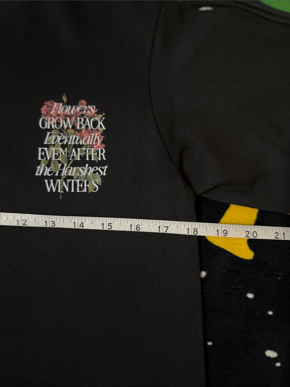 GROWTH EVENTUALLY BLACK TEE NWOT - Picture 7 of 14